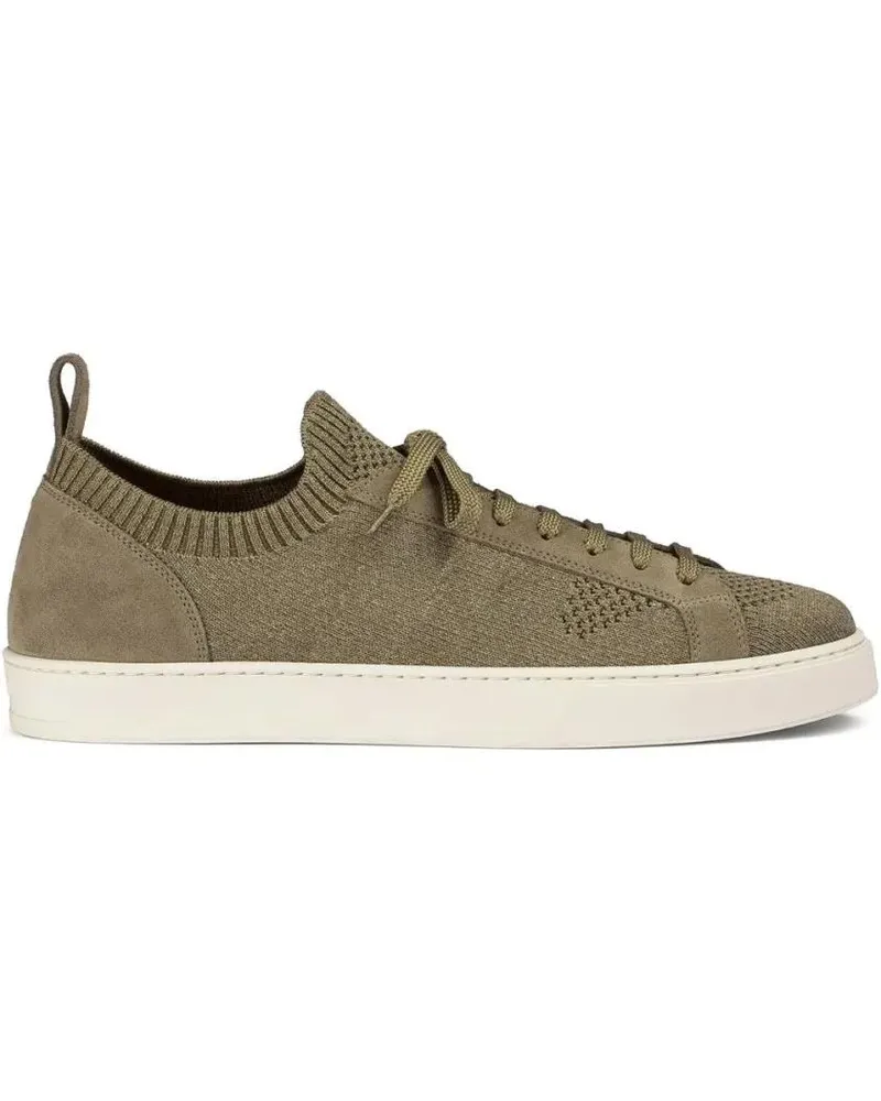 Doucal´s Low-Top Sneaker Closed Design Trainers With Leather Interior beige Beige
