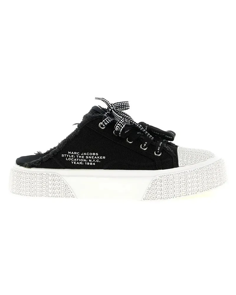Marc Jacobs Low-Top Sneaker Slide-In Sneaker Mules With Textured Rubber Midsol schwarz Schwarz