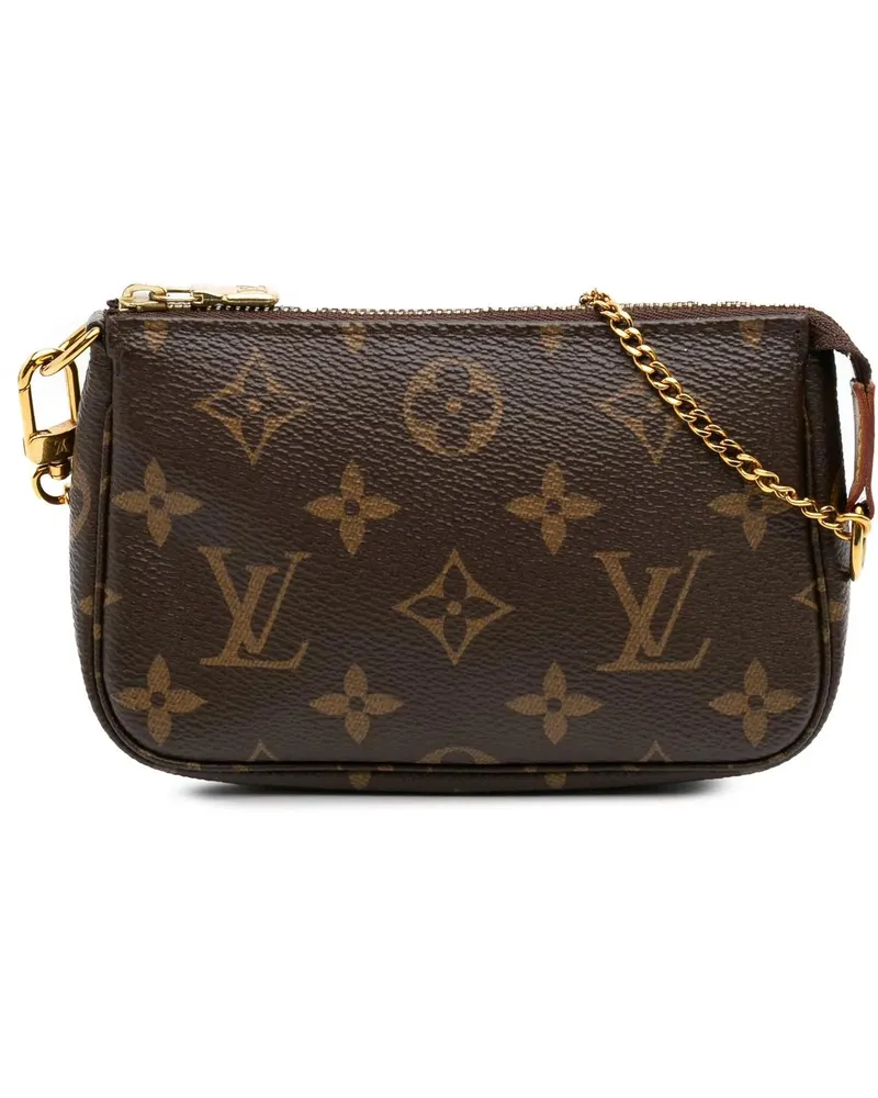 Louis Vuitton Crossbody Bags Monogram Mini Pochette Accessoires braun Braun