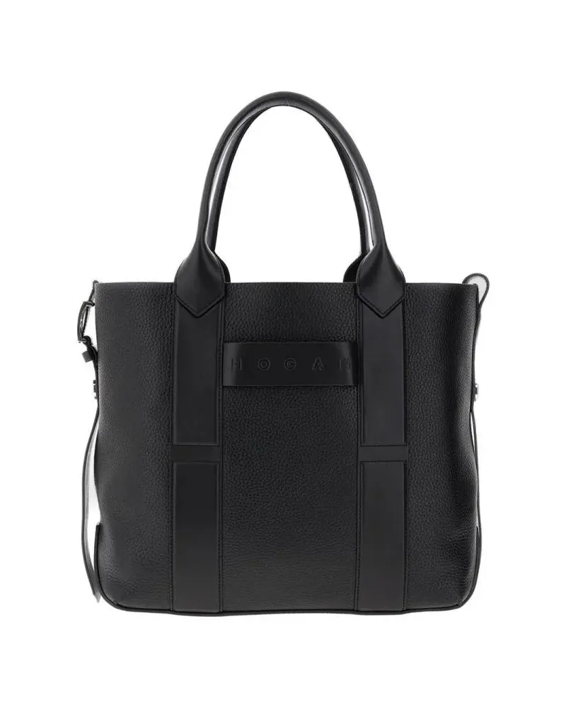 Hogan Shopper & Totes Script Shopping Midium schwarz Schwarz
