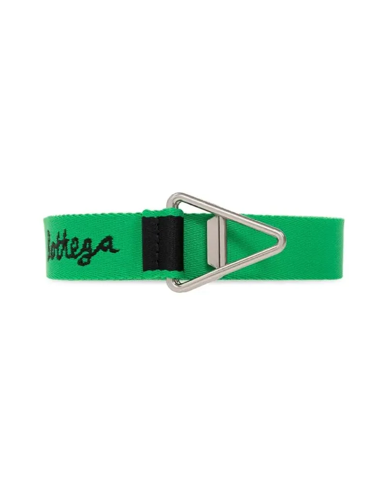 Bottega Veneta Gürtel Triangle Logo Nastro Reverse Belt grün Grün