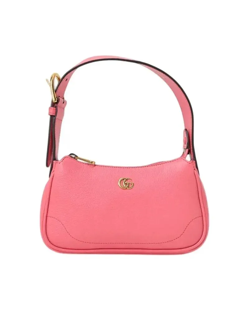 Gucci Hobo Bags Aphrodite Mini In Hammered Pink pink Rosa