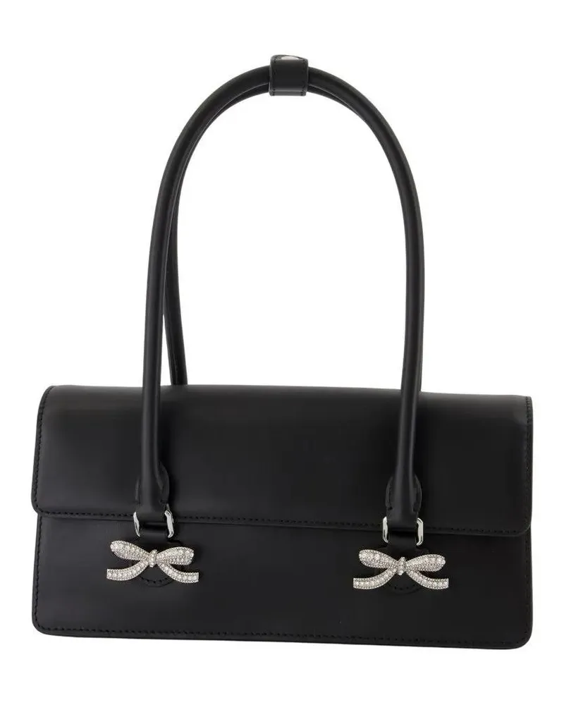 Self-Portrait Hobo Bags Soft Shoulder Bag - Leather - Black schwarz Schwarz