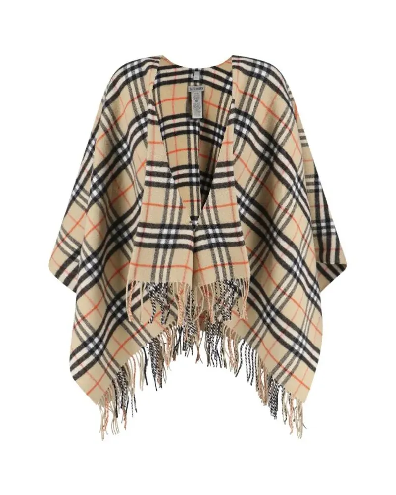 Burberry Tücher & Schals Wool-Cashmere Cape – Beige beige Beige