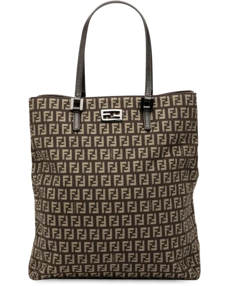 Fendi Shopper Zucchino Canvas Tote braun Braun