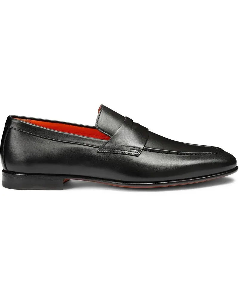 Santoni Loafer Men's leather penny loafer weiß Weiß