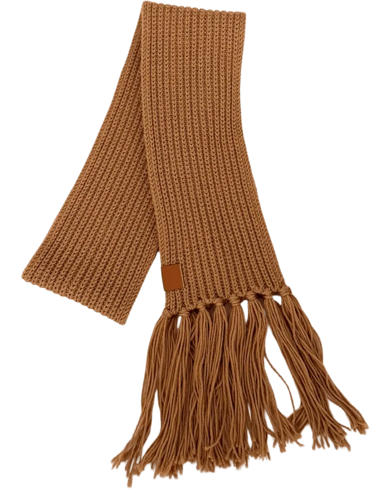 Loewe Tücher & Schals  wool scarf, camel brown bunt Bunt