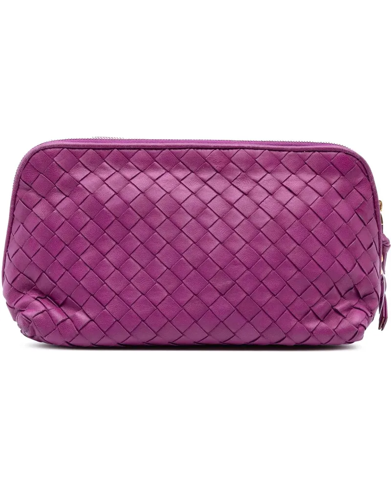 Bottega Veneta Kosmetiktaschen Nappa Intrecciato Cosmetic Pouch orange Orange