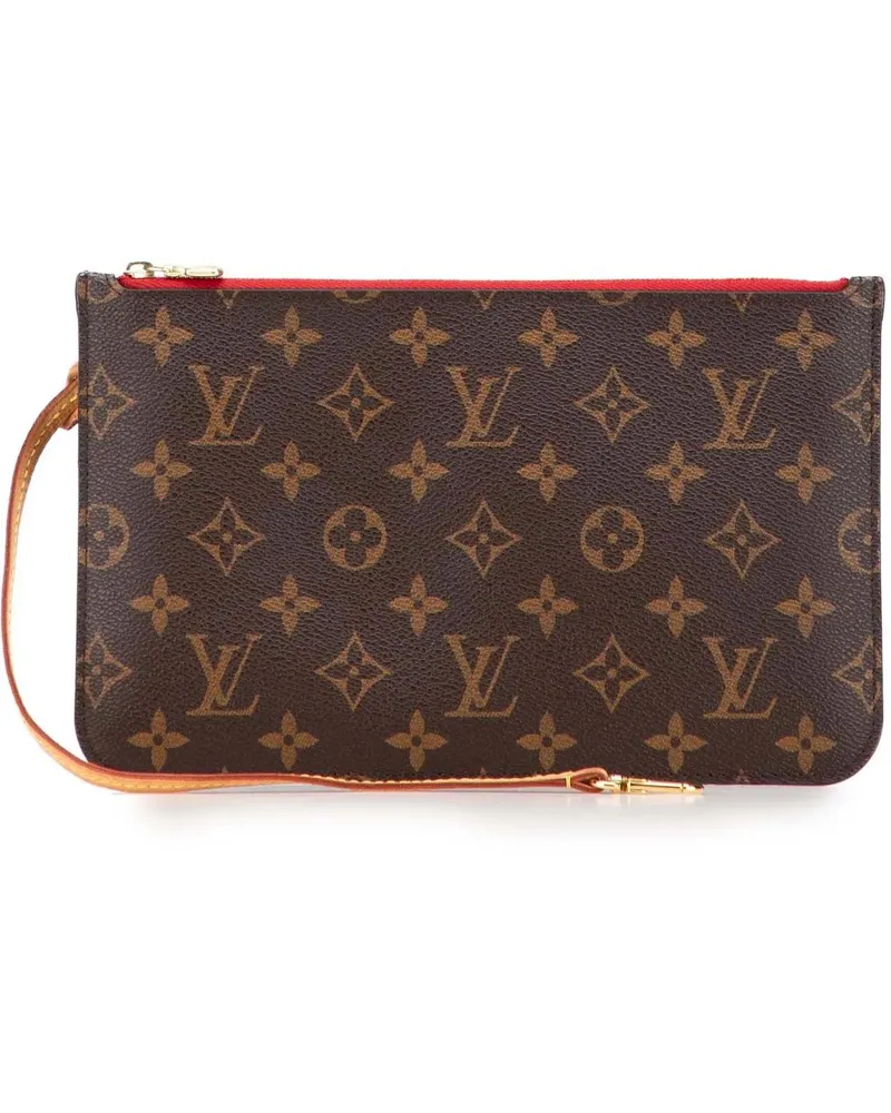 Louis Vuitton Kosmetiktaschen Monogram Neverfull Pouch braun Braun
