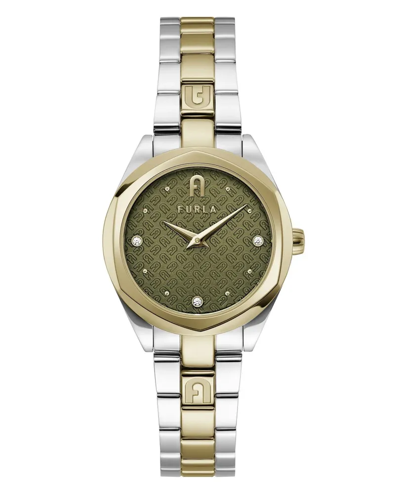 Furla Uhren Quarz-Analoguhr  Petite Bangle green Grün