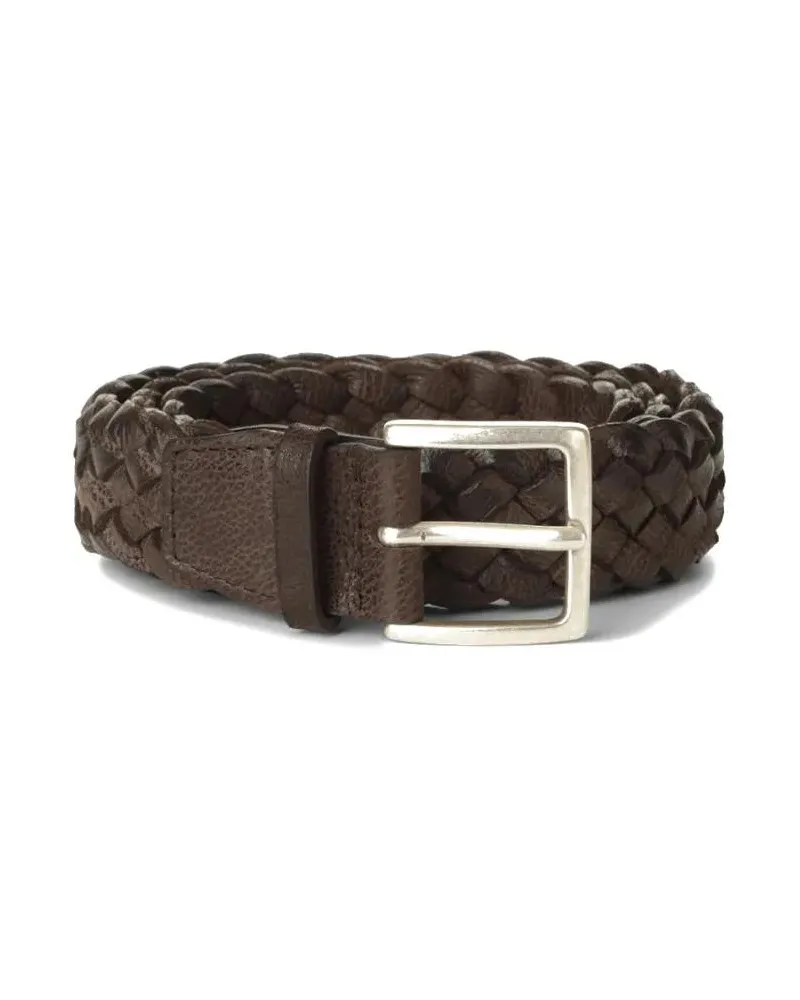 Orciani Gürtel Braided Calfskin Belt braun Braun