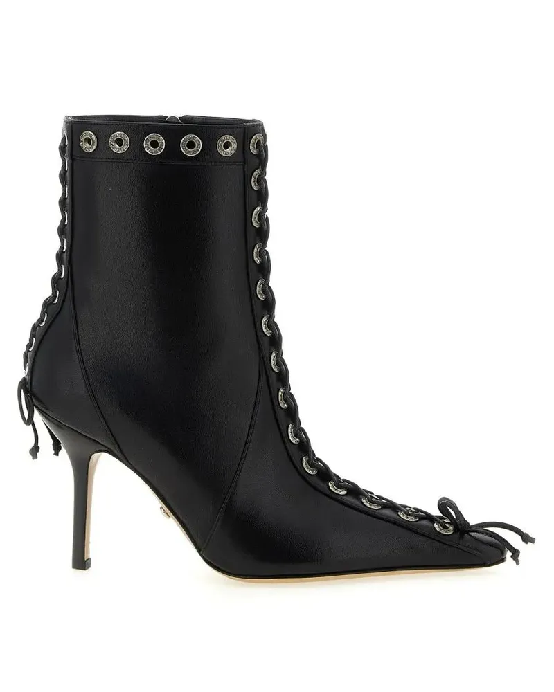Mach & Mach Stiefel Crystalized Corset' Ankle Boots schwarz Schwarz