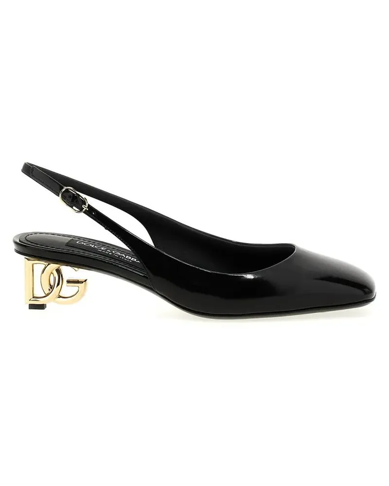 Dolce & Gabbana Hohe Schuhe 'Jackie New' Slingback schwarz Schwarz