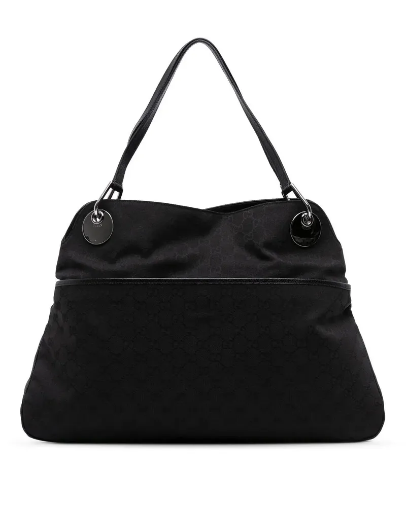 Gucci Hobo Bags GG Canvas Eclipse Shoulder Bag schwarz Schwarz