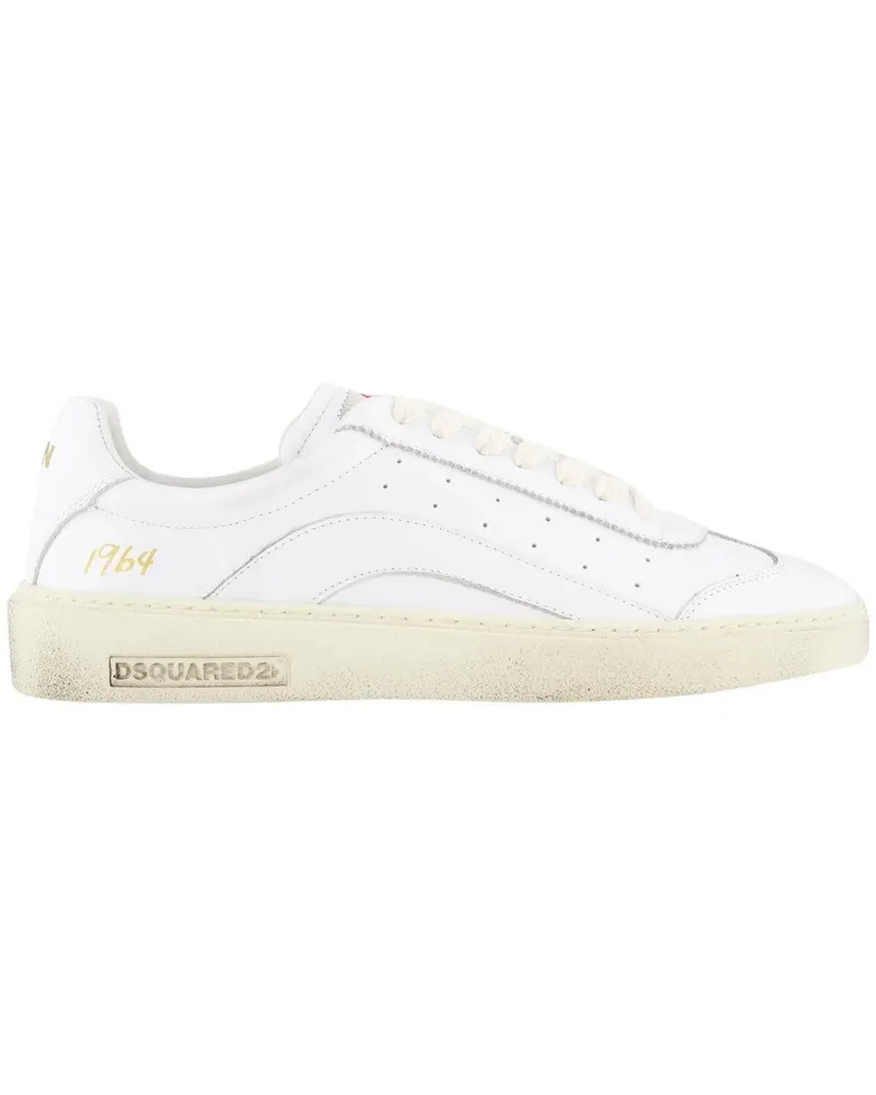 Dsquared2 Low-Top Sneaker Heren Rider Sneaker Wit weiß Weiß