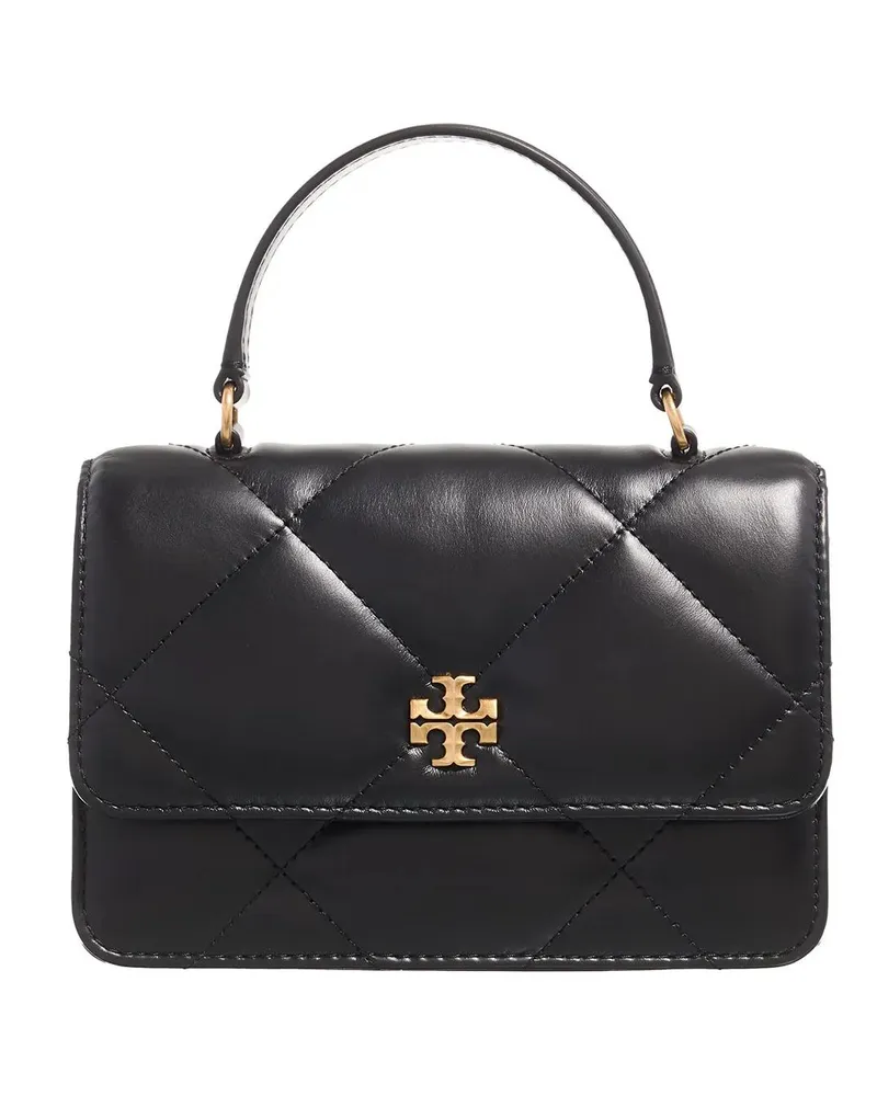 Tory Burch Portemonnaie Kira Diamond Quilt Mini Top Handle Chain Wallet schwarz Schwarz
