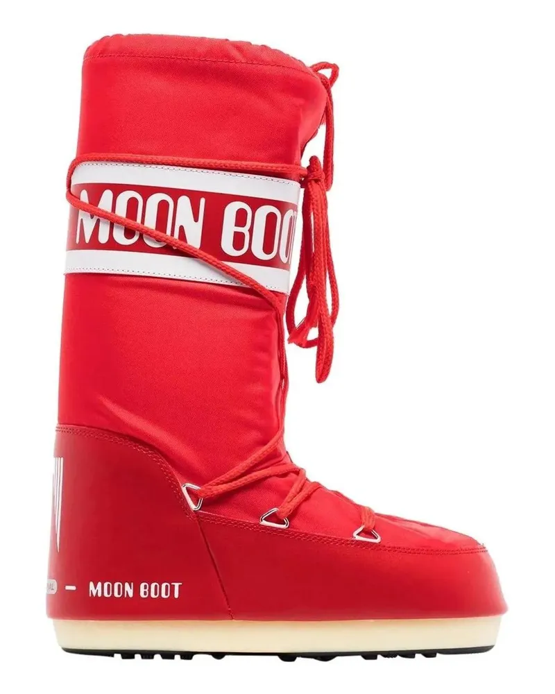 Moon Boot Low-Top Sneaker CLASSIC ICON NYLON rot Rot