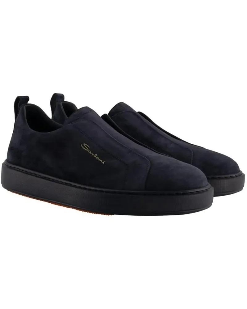 Santoni Low-Top Sneaker Victory--seyu blau Blau