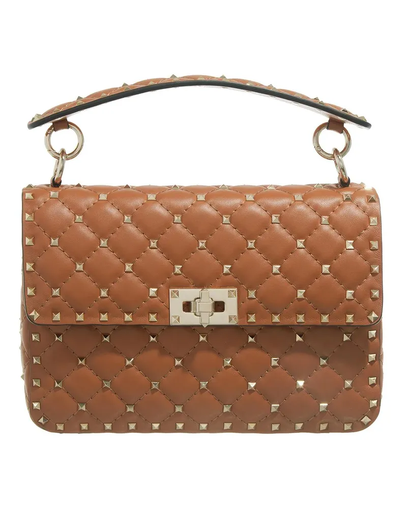Valentino Garavani Crossbody Bags Medium Shoulder Bag Rockstud Spike braun Braun