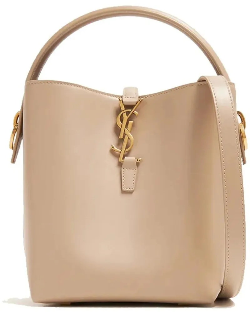 Saint Laurent Crossbody Bags  Le 37 small bucket bag beige Beige
