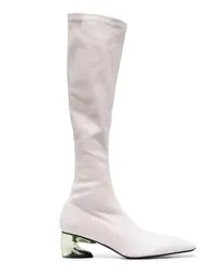 Jil Sander Boots & Stiefeletten White Translucent-Heel Boots Weiß