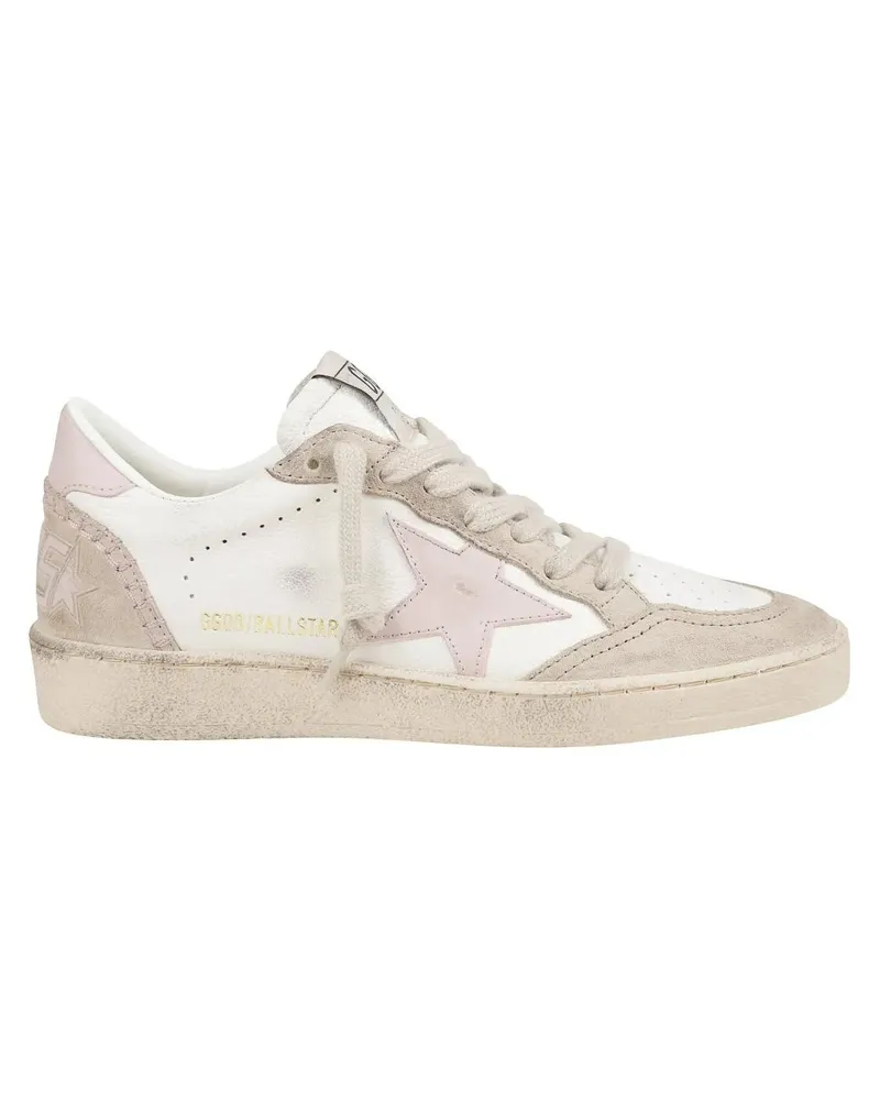 Golden Goose Low-Top Sneaker Pink And Beige Leather Sneakers beige Beige