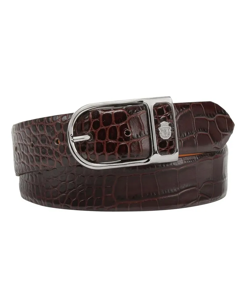 Billionaire Gürtel Leather Belt Crocco braun Braun