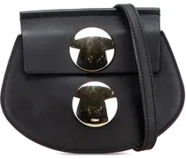 Hobo Bags Mini Leather Faye Crossbody schwarz