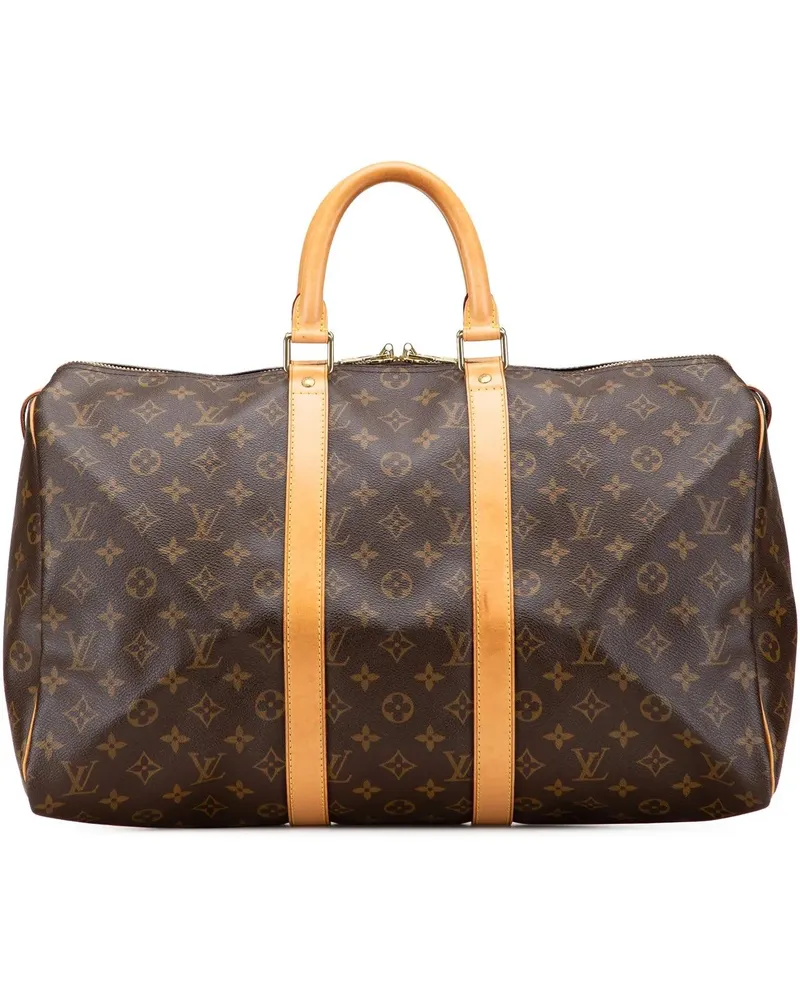 Louis Vuitton Weekender Monogram Keepall 45 braun Braun