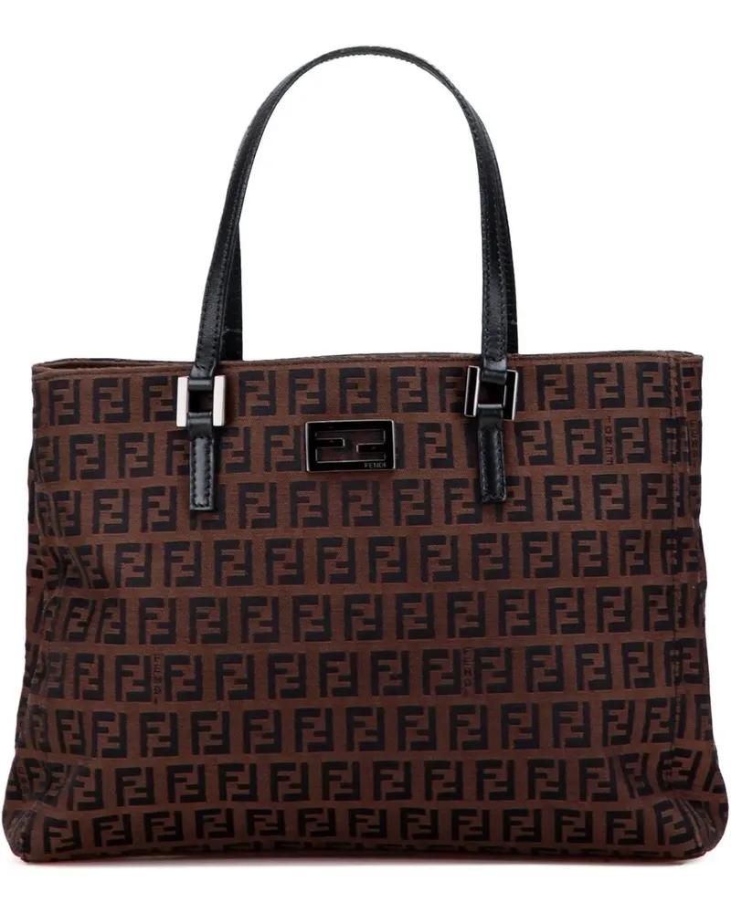 Fendi Shopper Zucchino Canvas Tote braun Braun