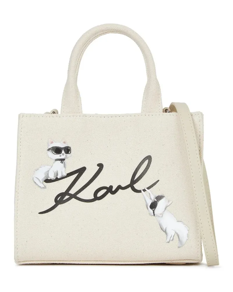 Karl Lagerfeld Shopper Ikon Signature Choupette Tote Bag beige Beige