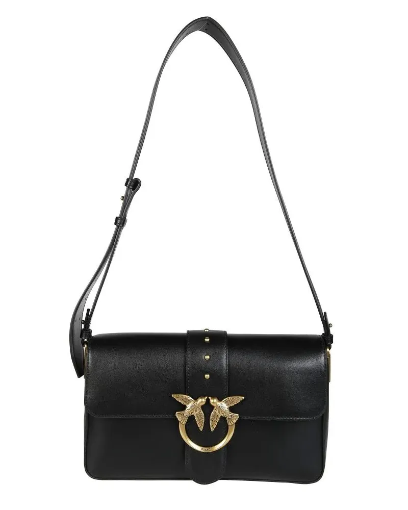 Pinko Hobo Bags Love One Classic Slouchy Shoulder Bag schwarz Schwarz