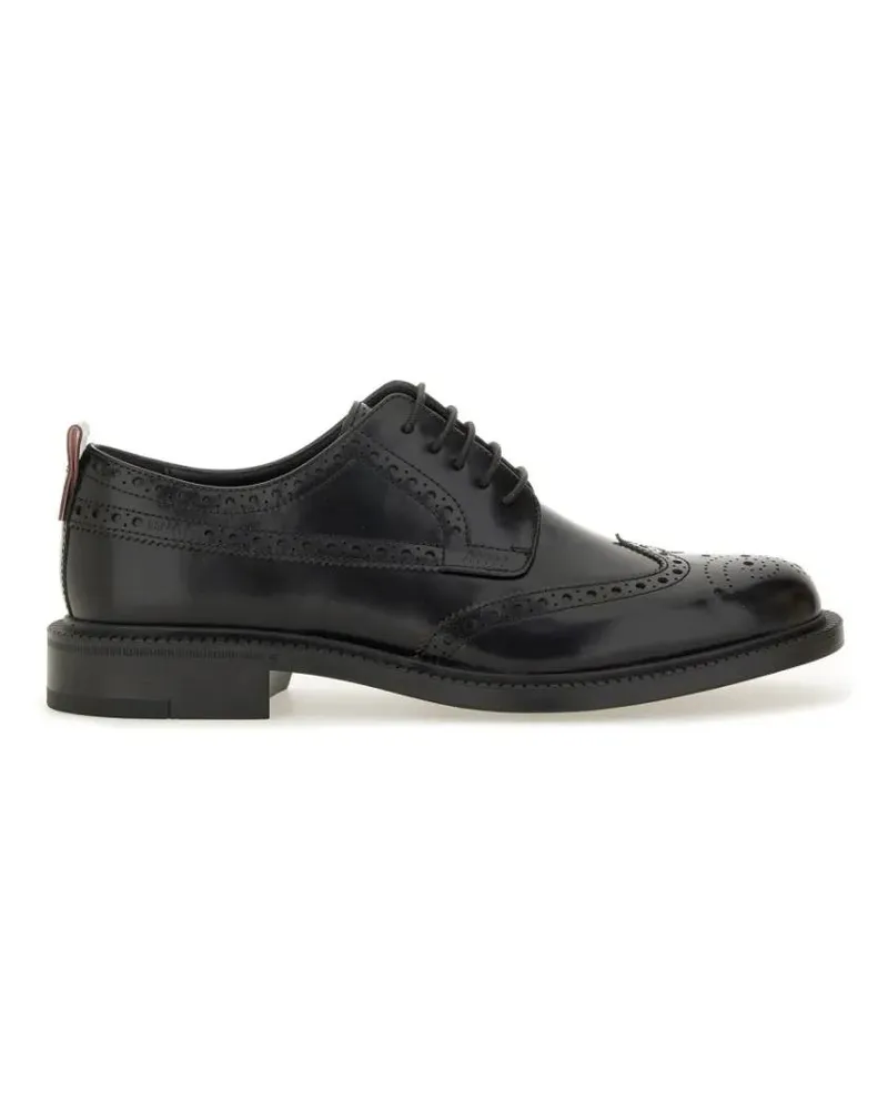 HUGO BOSS Loafer Leather Derby Loafer schwarz Schwarz