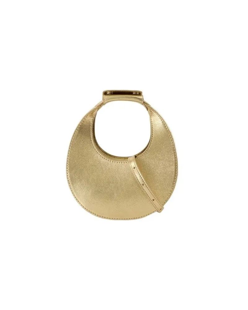 STAUD Hobo Bags Good Night Moon Bag - Leather - Gold goldfarben 