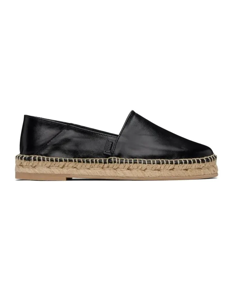 AMI Paris Low-Top Sneaker Logo Slip-on Espadrilles schwarz Schwarz