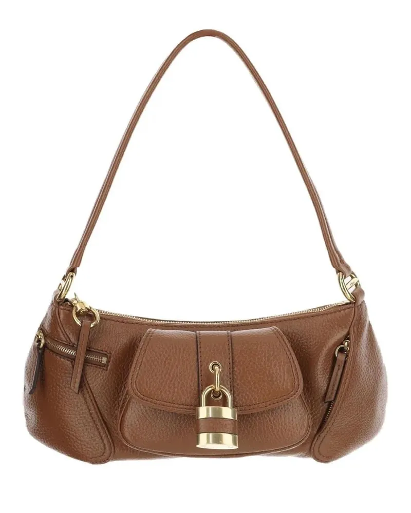 Chloé Hobo Bags 99 Leather Shoulder Bag braun Braun