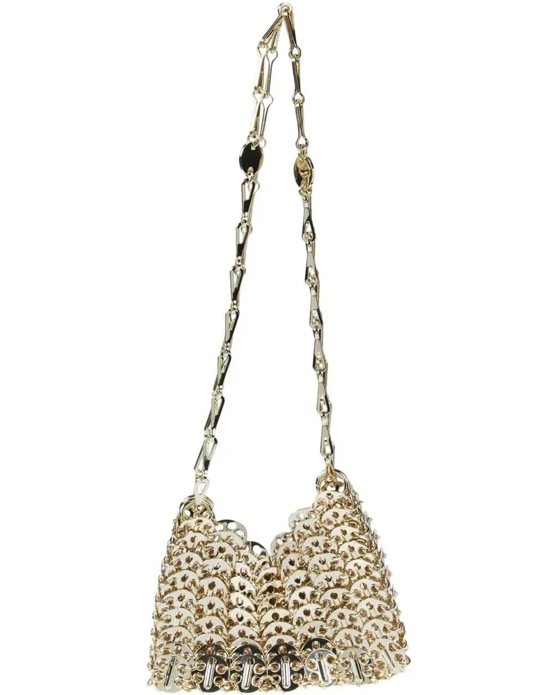 Paco Rabanne Crossbody Bags Iconic 1969 Nano Bag Metallic gunmetal Gunmetal