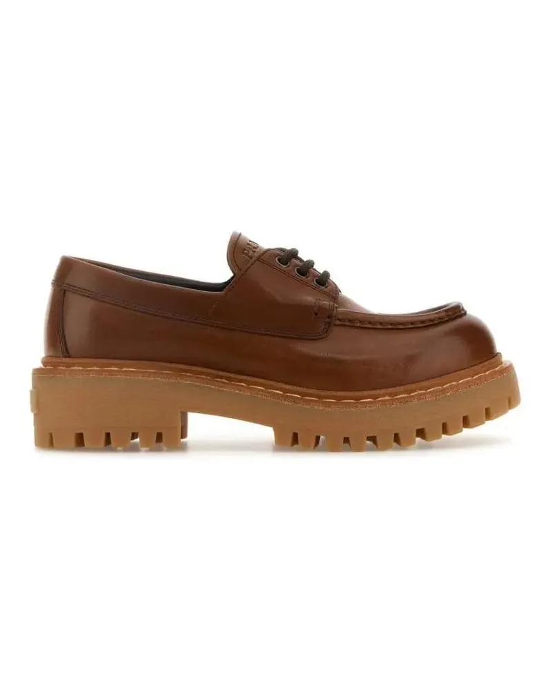 Prada St. Moritz Derby Loafers braun Braun
