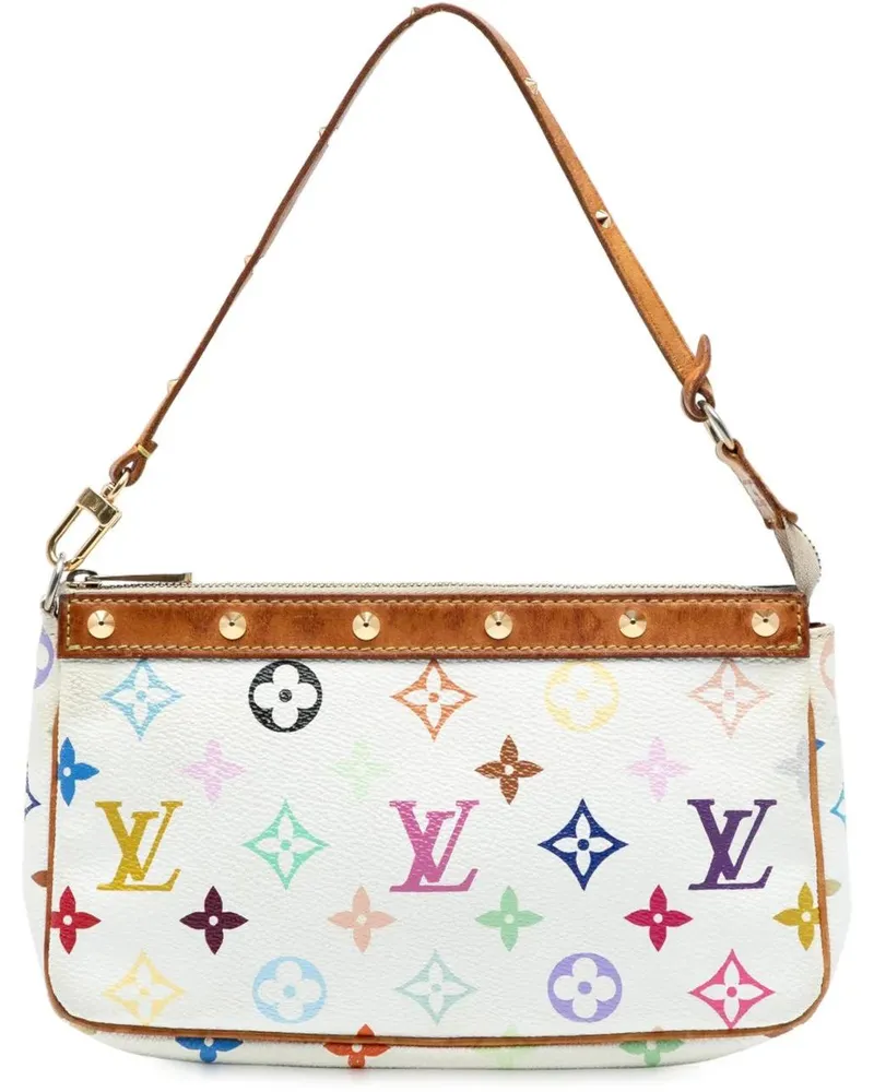 Louis Vuitton Hobo Bags Monogram Multicolore Pochette Accessoires weiß Weiß
