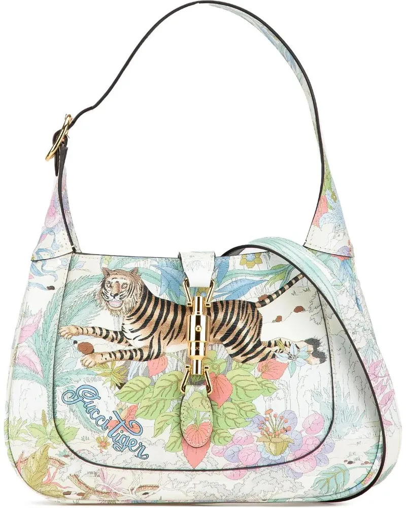 Gucci Hobo Bags 2016-2025 Yuko Higuchi Small Calfskin Floral Print bunt Bunt