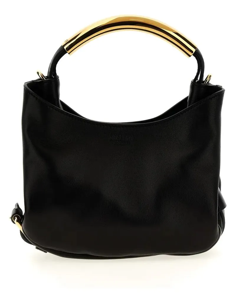 Moschino Hobo Bags ' Handle Me Bag Small' Handbag schwarz Schwarz