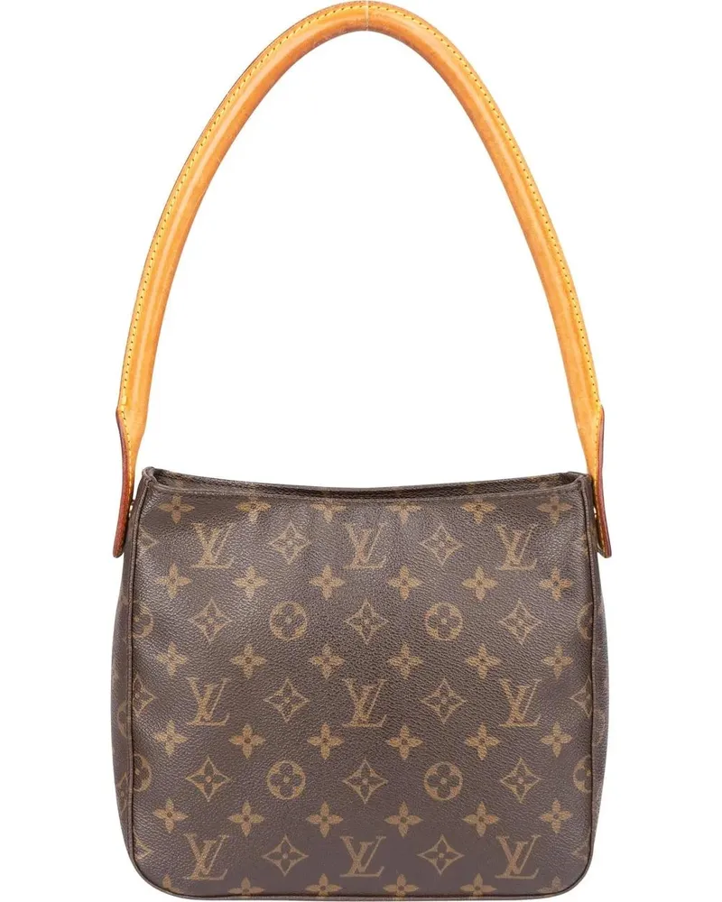 Louis Vuitton Crossbody Bags  Canvas Monogram Looping MM Shoulder braun Braun