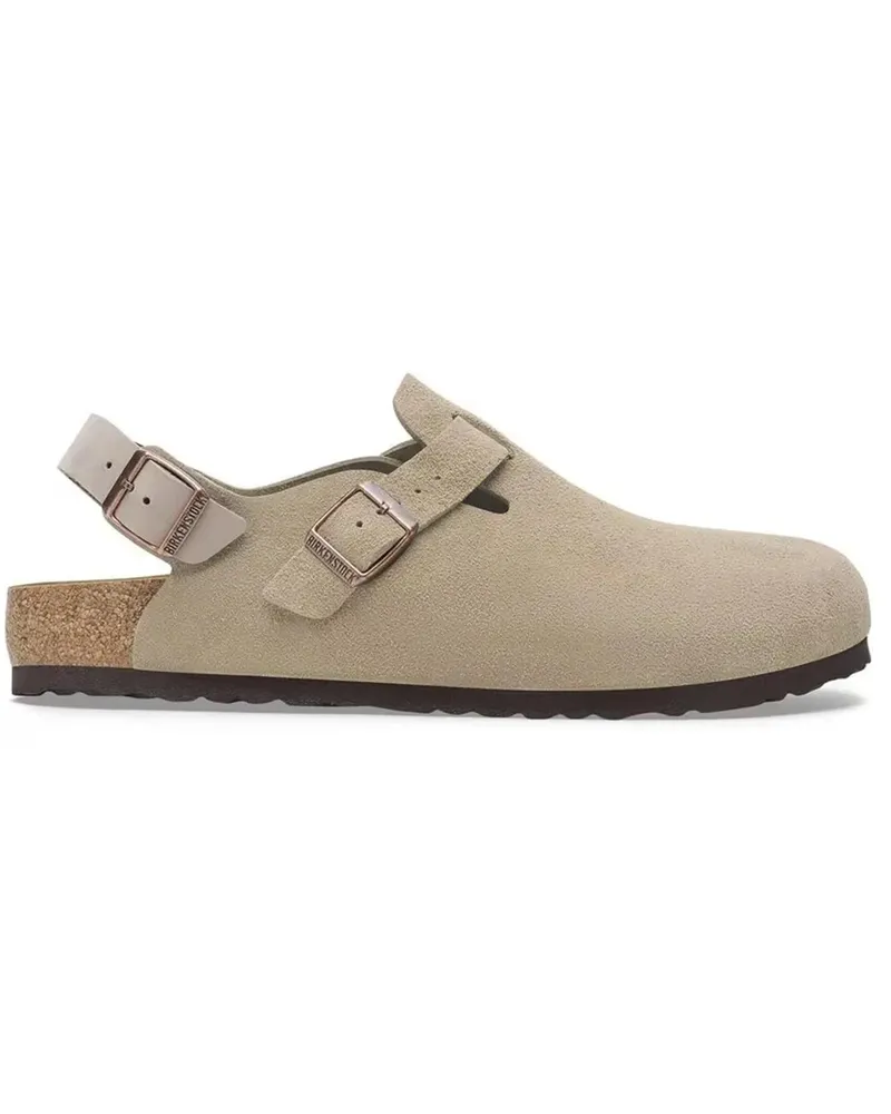 Birkenstock Sandalen Gray Suede Sandals With Adjustable Strap beige Beige