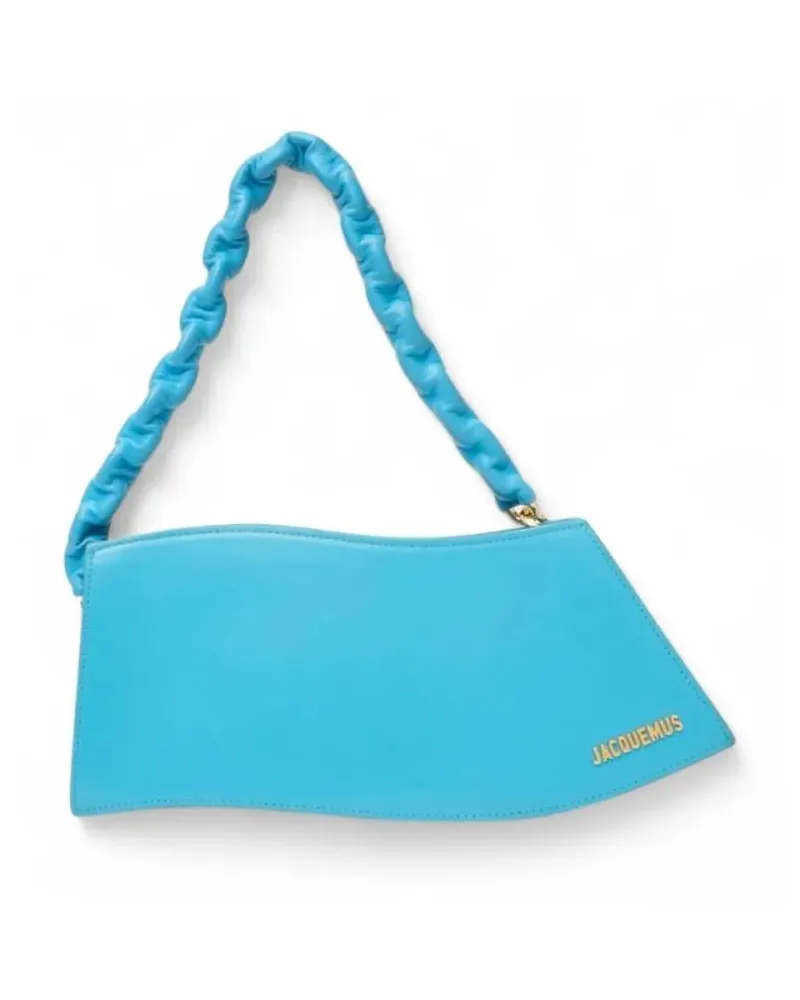 Jacquemus Crossbody Bags La Vague Pelle Azzurra Handbag blau Blau