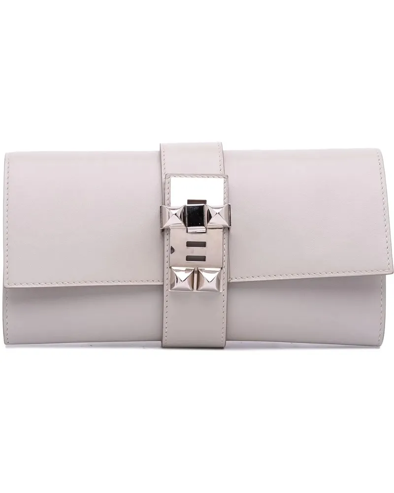 Hermès Clutches Tadelakt Medor Clutch 23 grau Grau