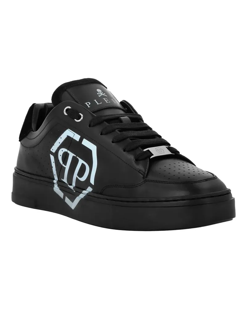 Philipp Plein Low-Top Sneaker Lo-Top Turnschuhe Hexagon schwarz Schwarz