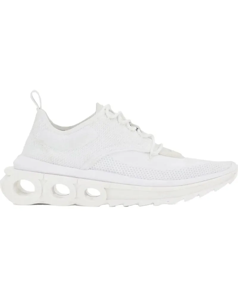 Ferragamo Low-Top Sneaker Nima Gancini Logo Runner Sneakers weiß Weiß