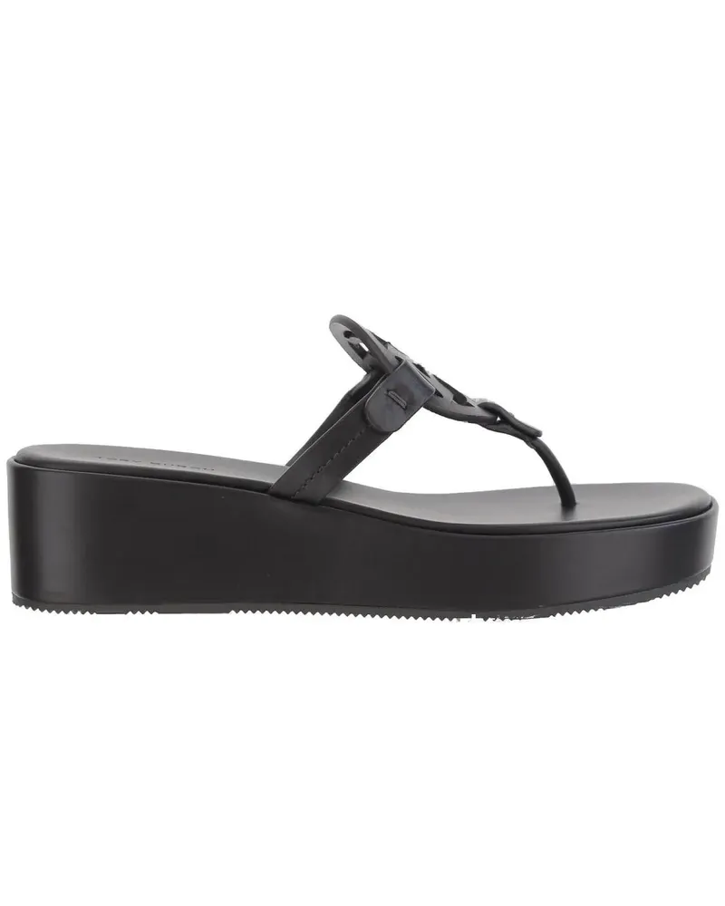 Tory Burch Sandalen Miller Wedge Sandals schwarz Schwarz