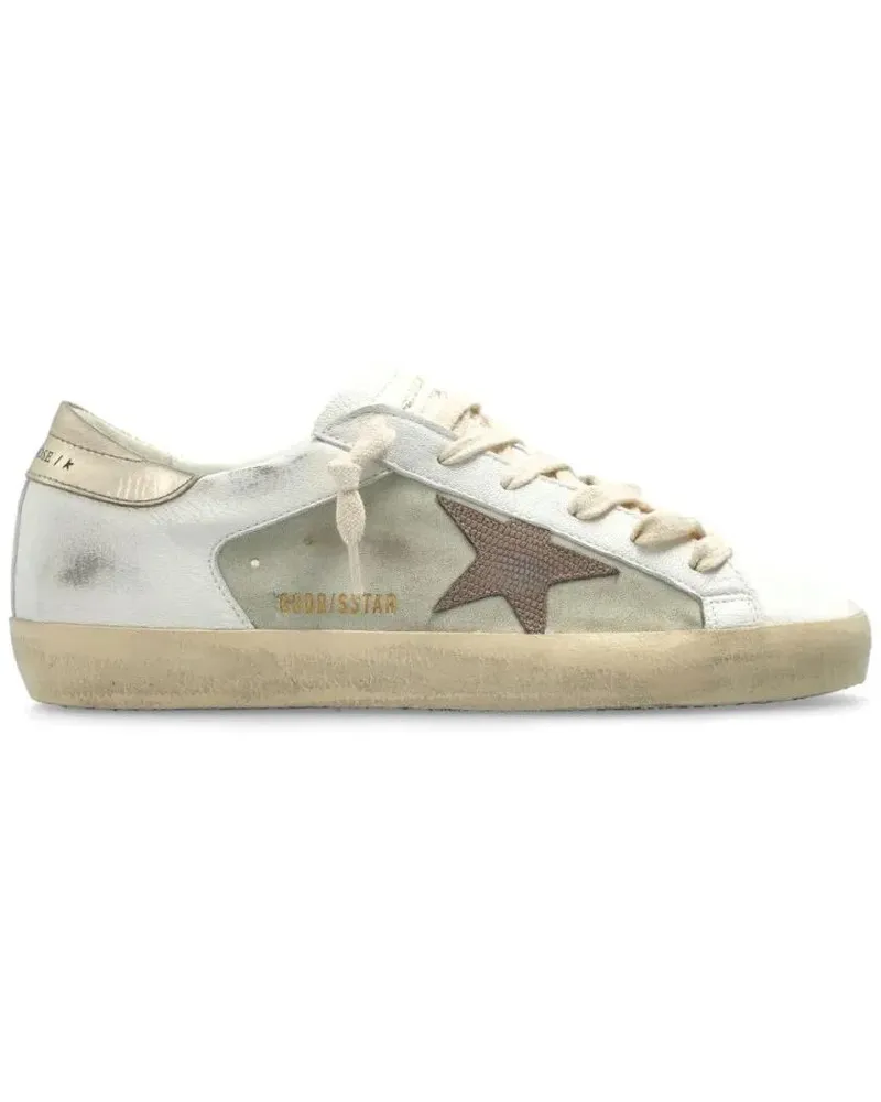 Golden Goose Low-Top Sneaker Vintage-Inspired White Sneakers With Star Detail weiß Weiß