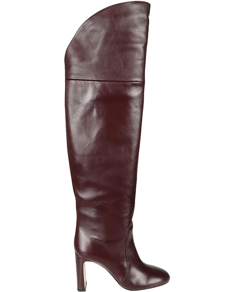 Stuart Weitzman Stiefel Babette Over The Knee Tubo 85 Boots Red rot Rot